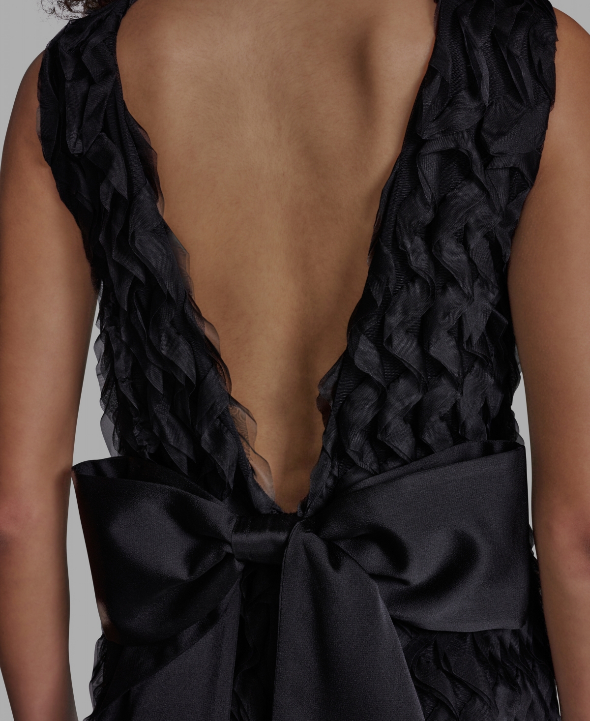 Bcbg Women's Sleeveless A-Line Wavy Tulle Short Dress