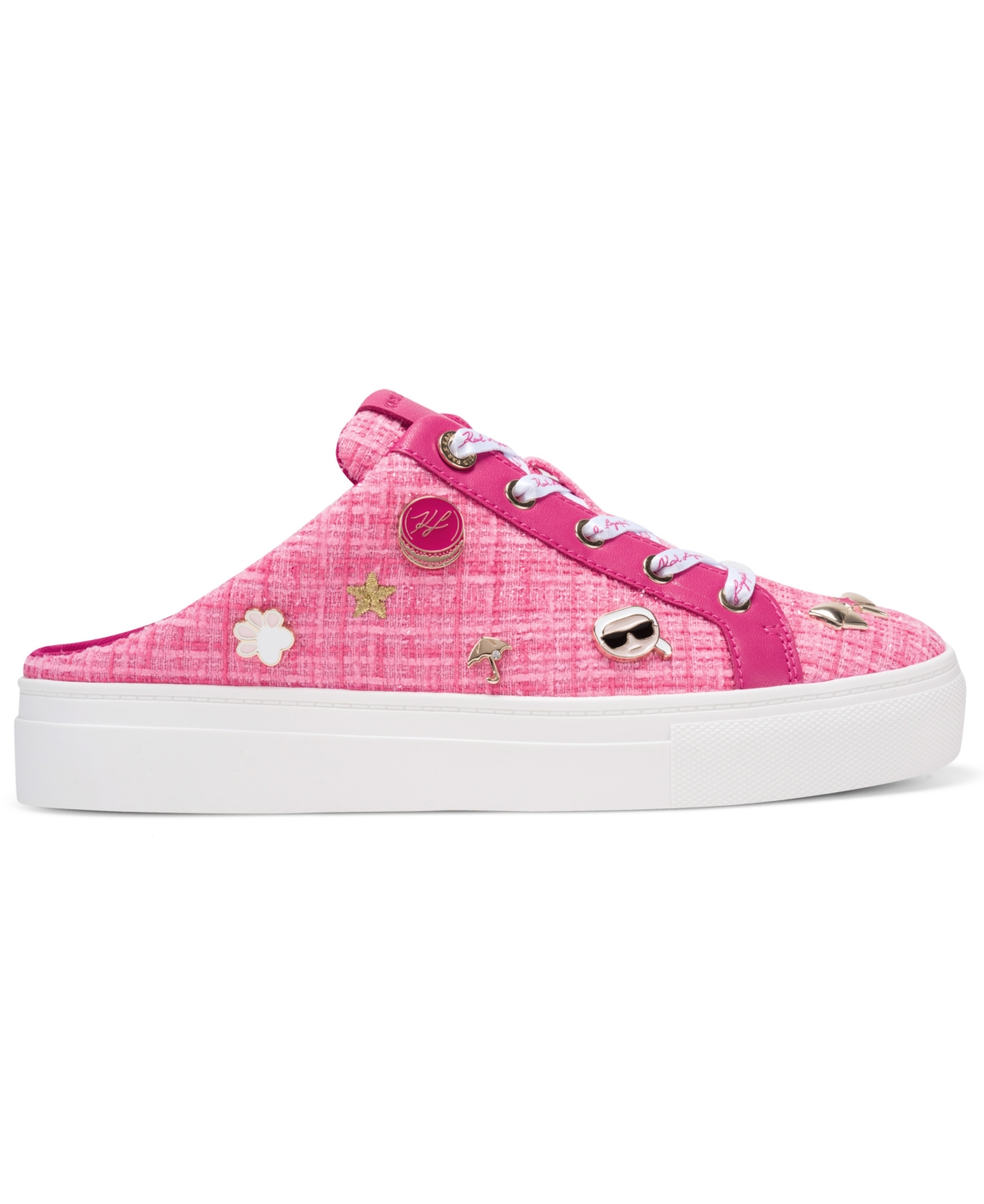 Karl Lagerfeld Paris Women's Cambria Macaron Slip-On Sneaker Mules