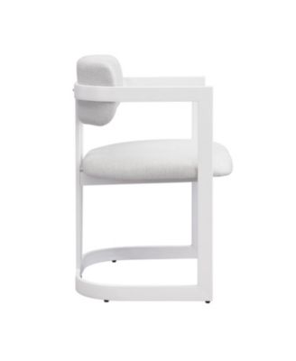 + 2 Pc. Set + Fabric & Metal + Upholstered + Dining Chairs