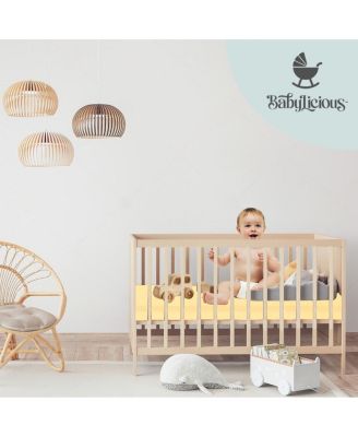 Muslin Crib Sheets 2 Pack – 52"x28" Cotton Fitted Sheets for Crib & Toddler Bed