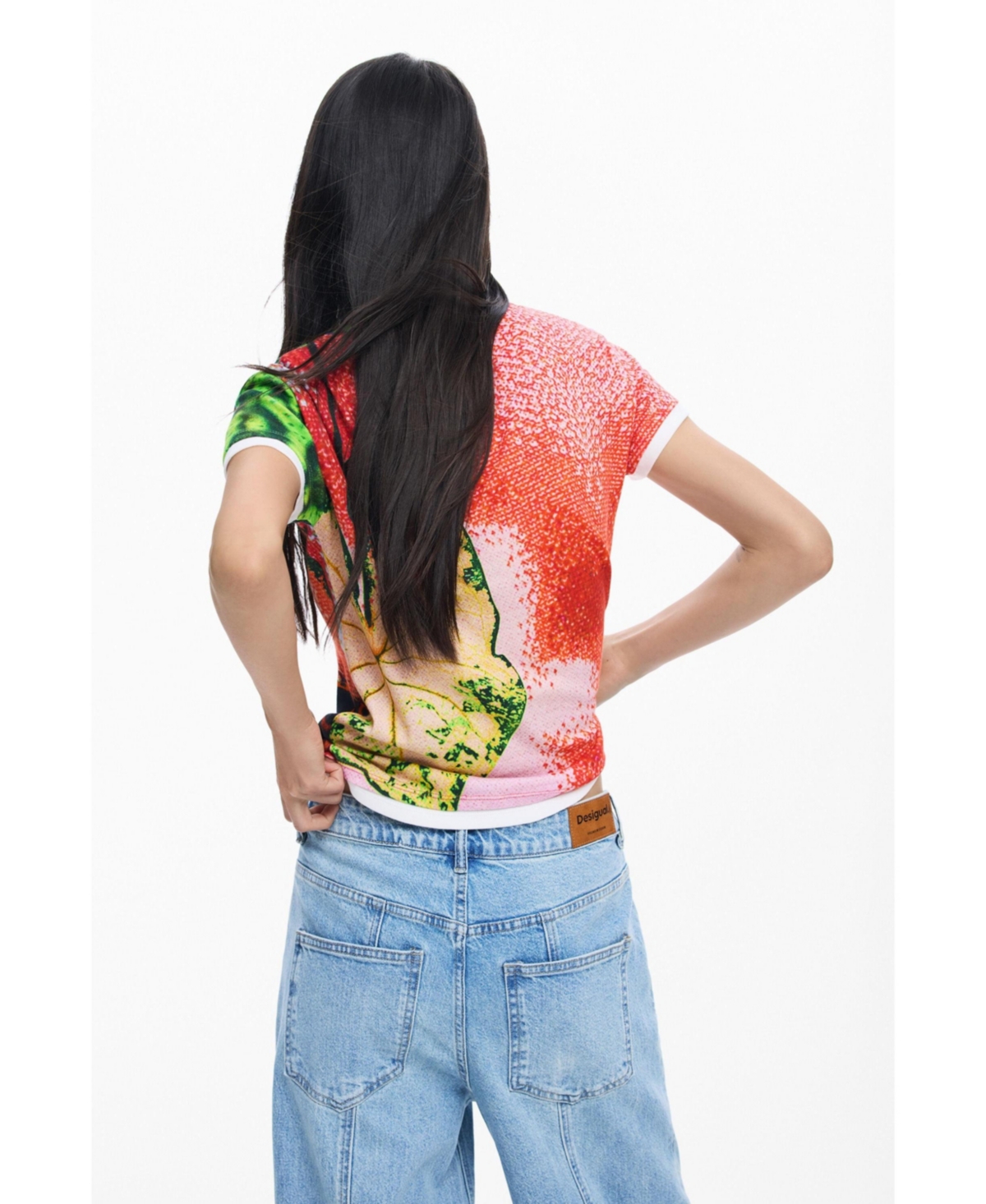 Desigual Women's T-shirt designed by Mr. Christian Lacroix