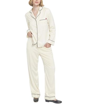 Women's Satin PJ Set Long Pajama