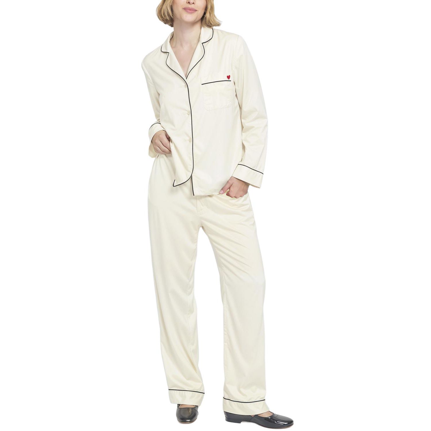 Women's Satin PJ Set Long Pajama