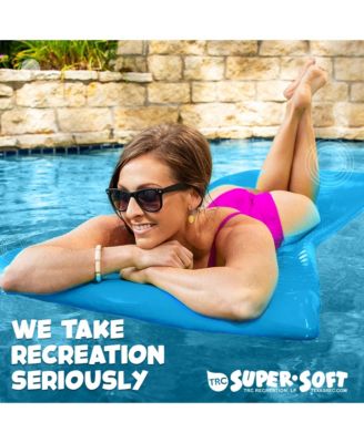 Serenity 1.5" Thick Vinyl Swimming Pool Float Mat, Marina Blue