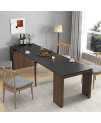 Extendable Dining Table with Outlet & Storage