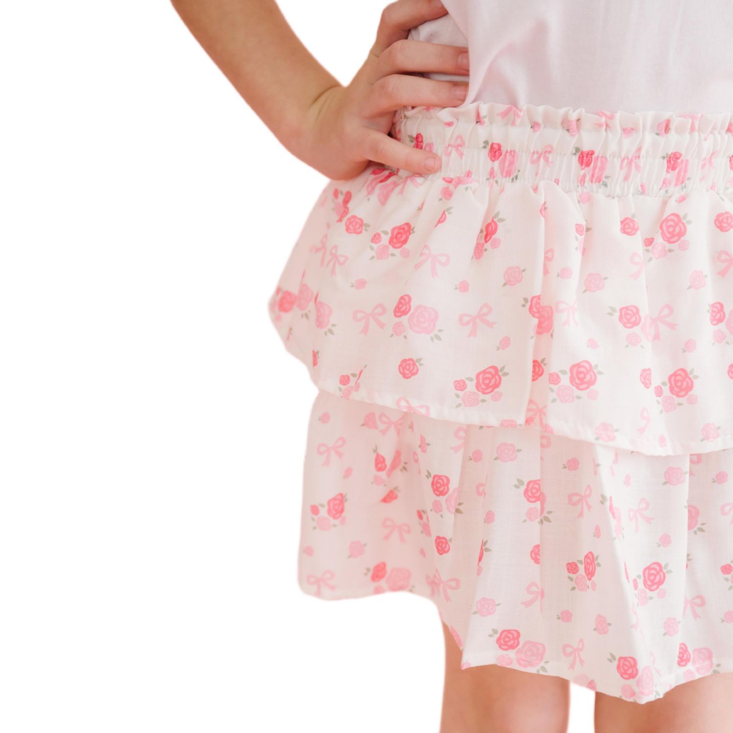 Little Girls Dainty Rose Skort