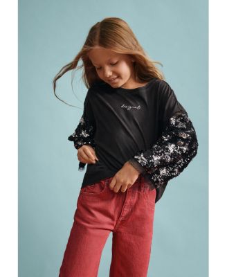 Girls Girls's Washed-effect jeans