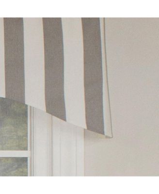 Awning Style Stripe Design 3" Rod Pocket Valance, 50" x 17"