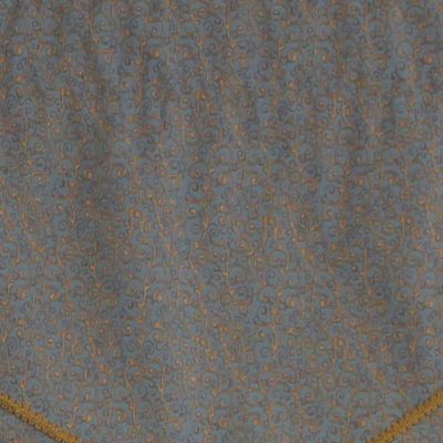 Bluebell Trimmed Cornice 100% Cotton with Fully Lined 3" Rod Pocket Valnance for Windows 50" x 17"