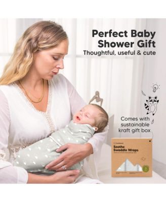 3pk Soothe Baby Swaddle, Organic Baby Swaddle Sleep Sacks, Newborn, Infant Swaddle Sack
