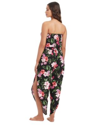 Women's Tropical Heat Printed Tube Jumpsuit, Macy's Exclusive