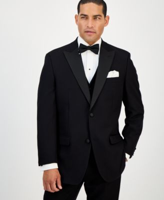 Men's Classic-Fit Stretch Black Tuxedo Jacket, Created for Macy's 