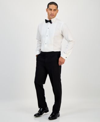 Men's Classic-Fit Stretch Black Tuxedo Pants, Created for Macy's  