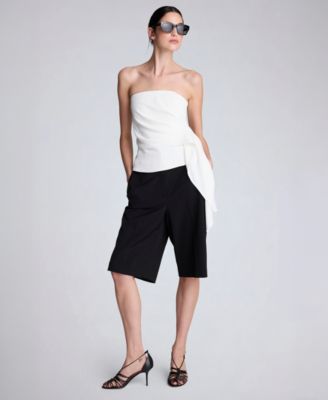 Women's Fly Front Long Short