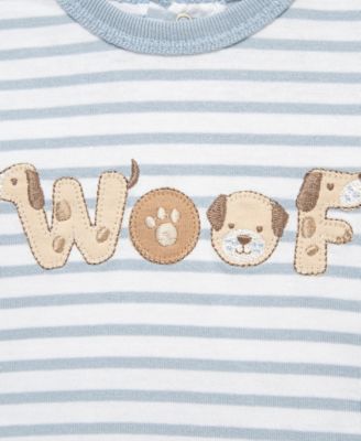 Baby Boys' Woof Striped T-Shirt, Joggers and Socks, 3-Piece Set