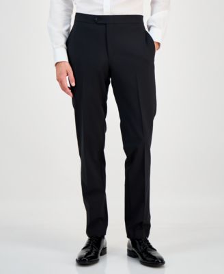 Men's Slim-Fit Faille-Trim Tuxedo Pants, Created for Macy's