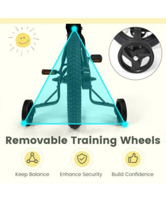 16 Inch Kids Bike with Training Wheels and Adjustable Seat