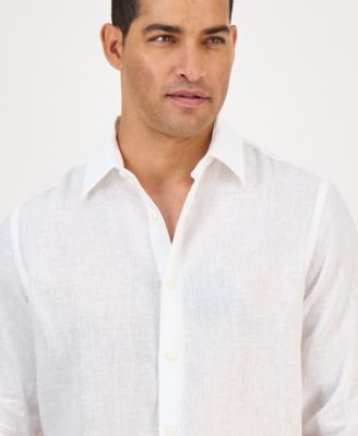 Men's 100% Linen Shirt, Created for Macy's