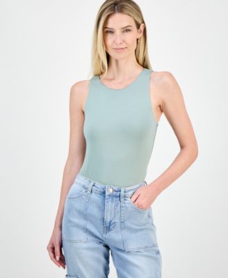 Women's Sleeveless High Neck Bodysuit, XS-4X