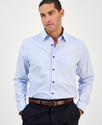 Men's Dot Stripe Shirt, Created for Macy's