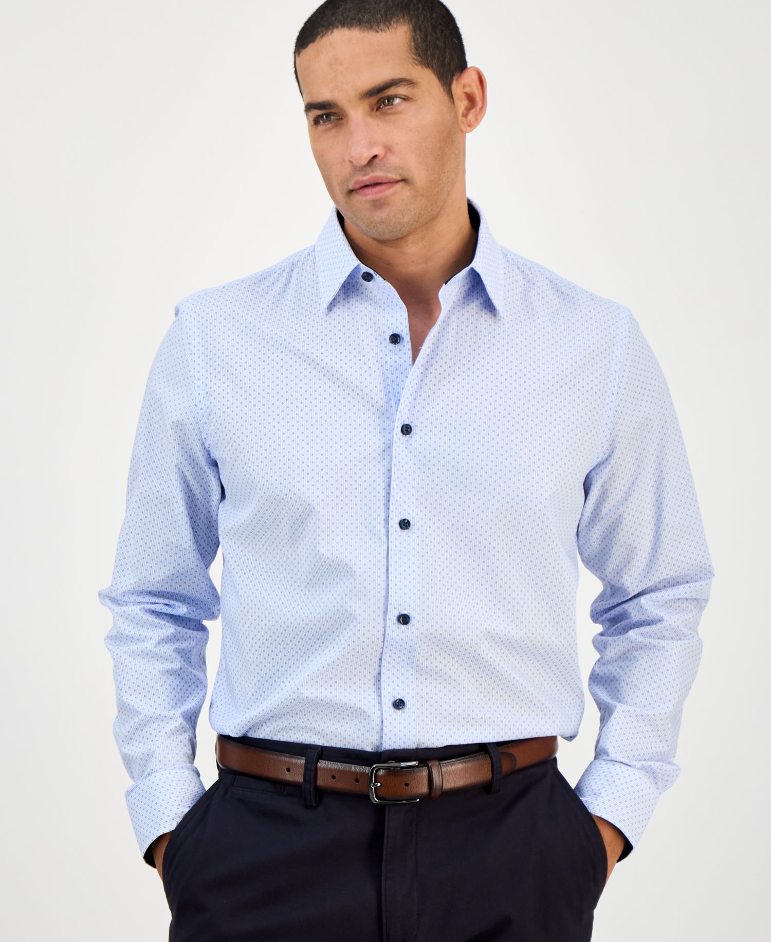 Men's Dot Stripe Shirt