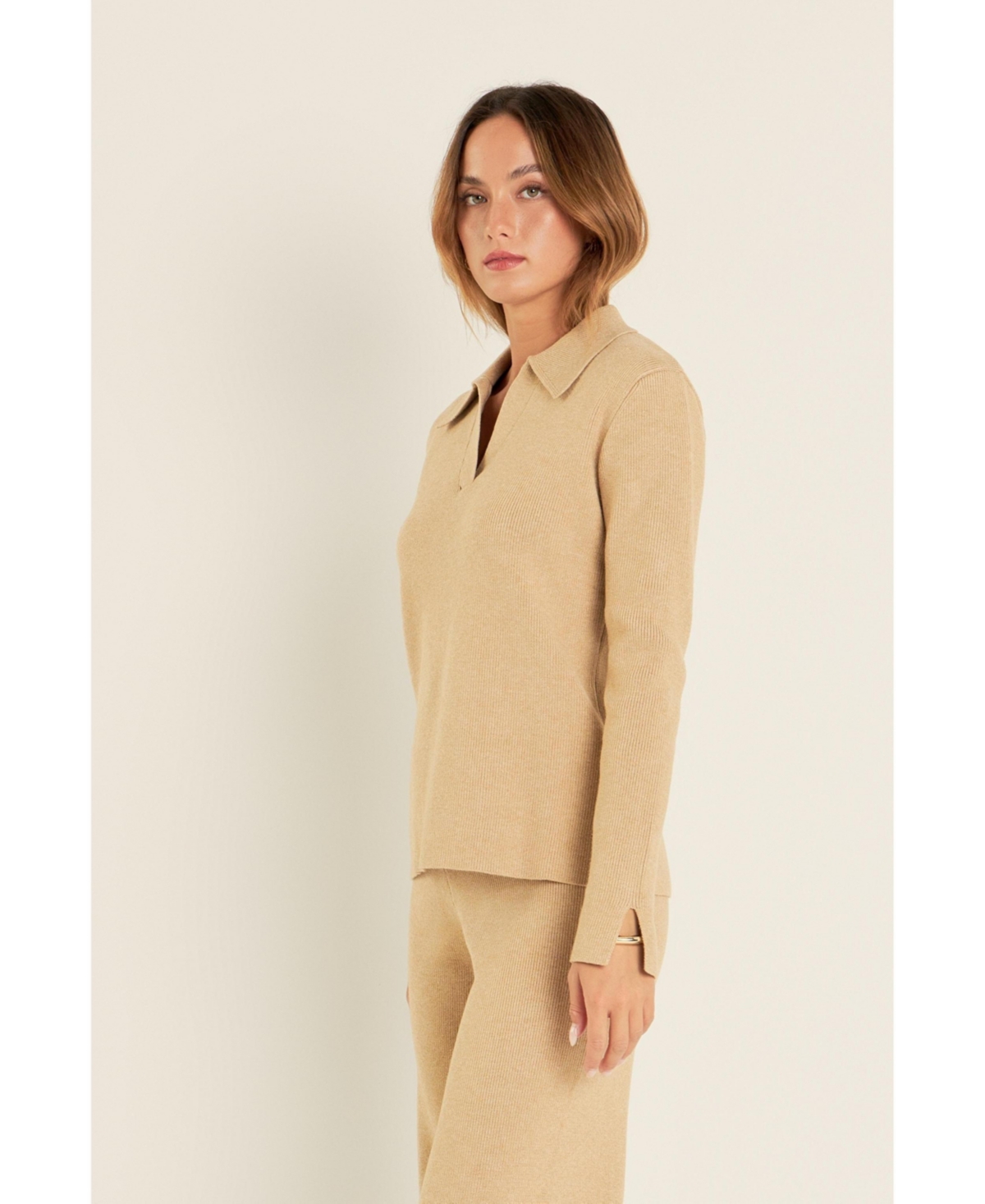 English Factory Women's Collared Knit Sweater