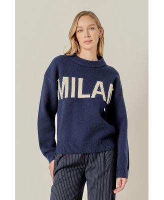 Women's Lettering Sweater