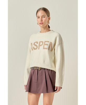 Women's Lettering Sweater