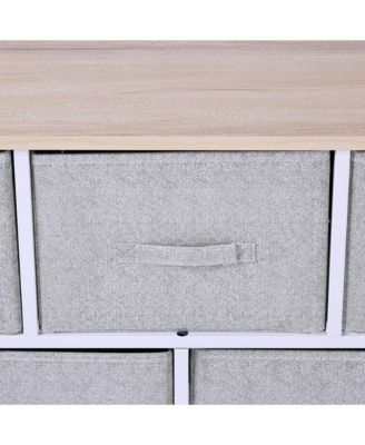 40" L Chest of Drawer, 5 Drawer Dresser Unit Horizontal Storage