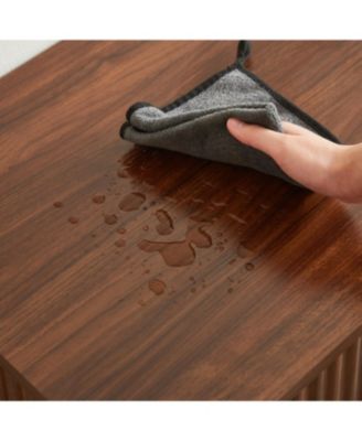 Streamdale Queen Size Lift Up Storage Bed Frame, Walnut