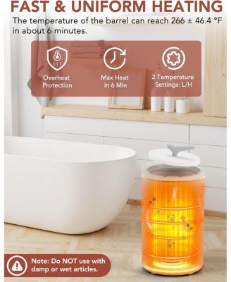 20L Heated Towel Bucket with Fragrance Tray - Warmer for Bathrobes, Blankets & Towels in Bathroom, Gym & Home