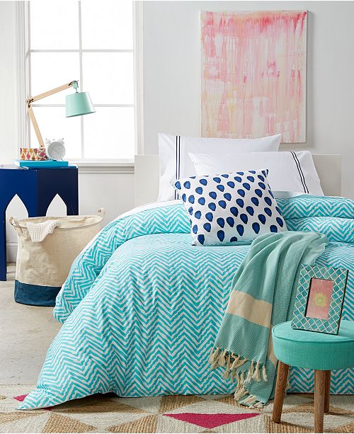 Remodo For Macy S Turquoise Wave 8 Pc Twin Twin Xl Duvet Cover