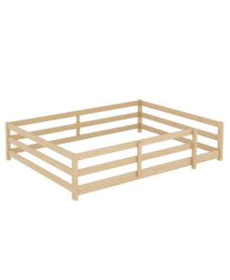 Montessori Floor Bed with Fence