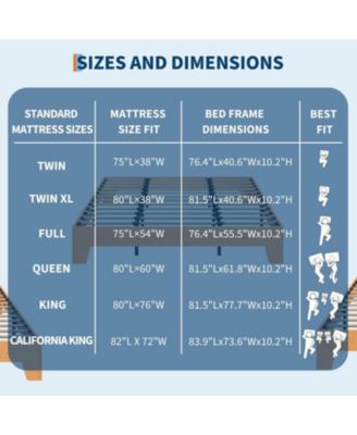 Queen Size with Underbed Storage, 10.24" Clearance, Wood & Metal Slats, No Headboard, No Box Spring Platform Bed Frame