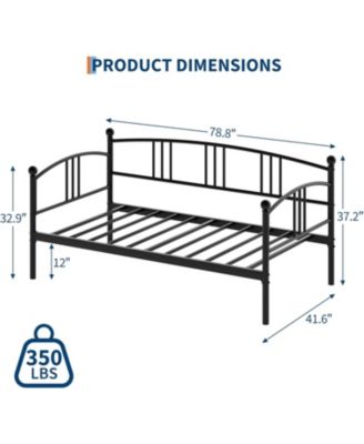 Easy Assembly Twin Daybed, Space Saving for Living Room, Guest Room – Daybed