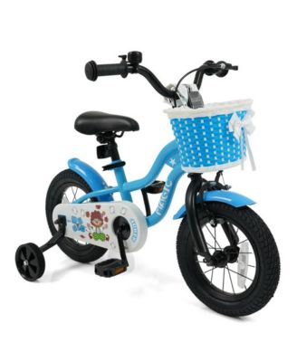 12 Inch Kids Bike with Training Wheels and Basket