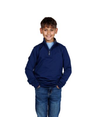 Tailorbyrd Boys Fleece Quarter Zip - Navy