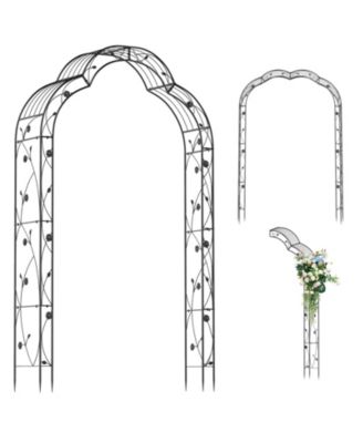 99'' Tall Garden Arch Arbor Trellis w/6 Combination Ways & 2 Installation Methods