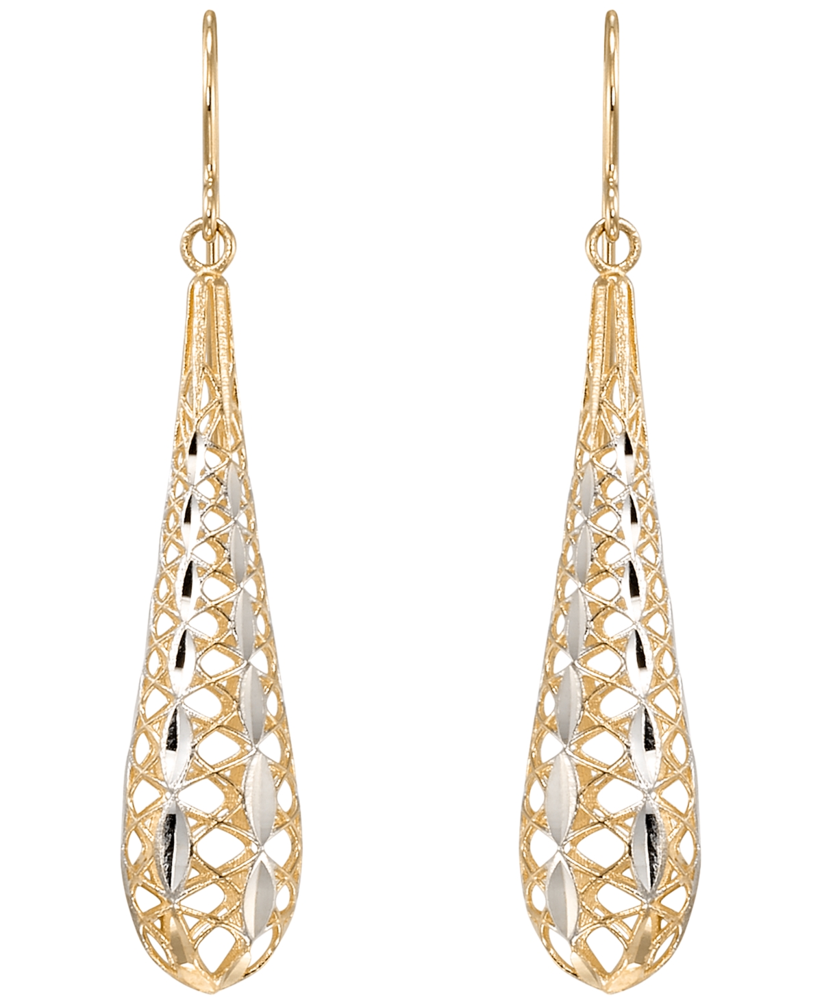 Macy's Teardrop Dangler Earrings in Gold