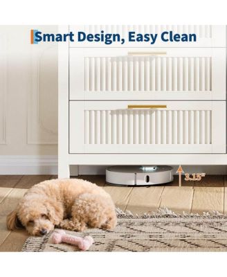 4-Drawer Modern Fluted Dresser Bedroom Chest, Fluted Drawers with Metal Handle, Large Storage Cabinet for Nursery, Living Room