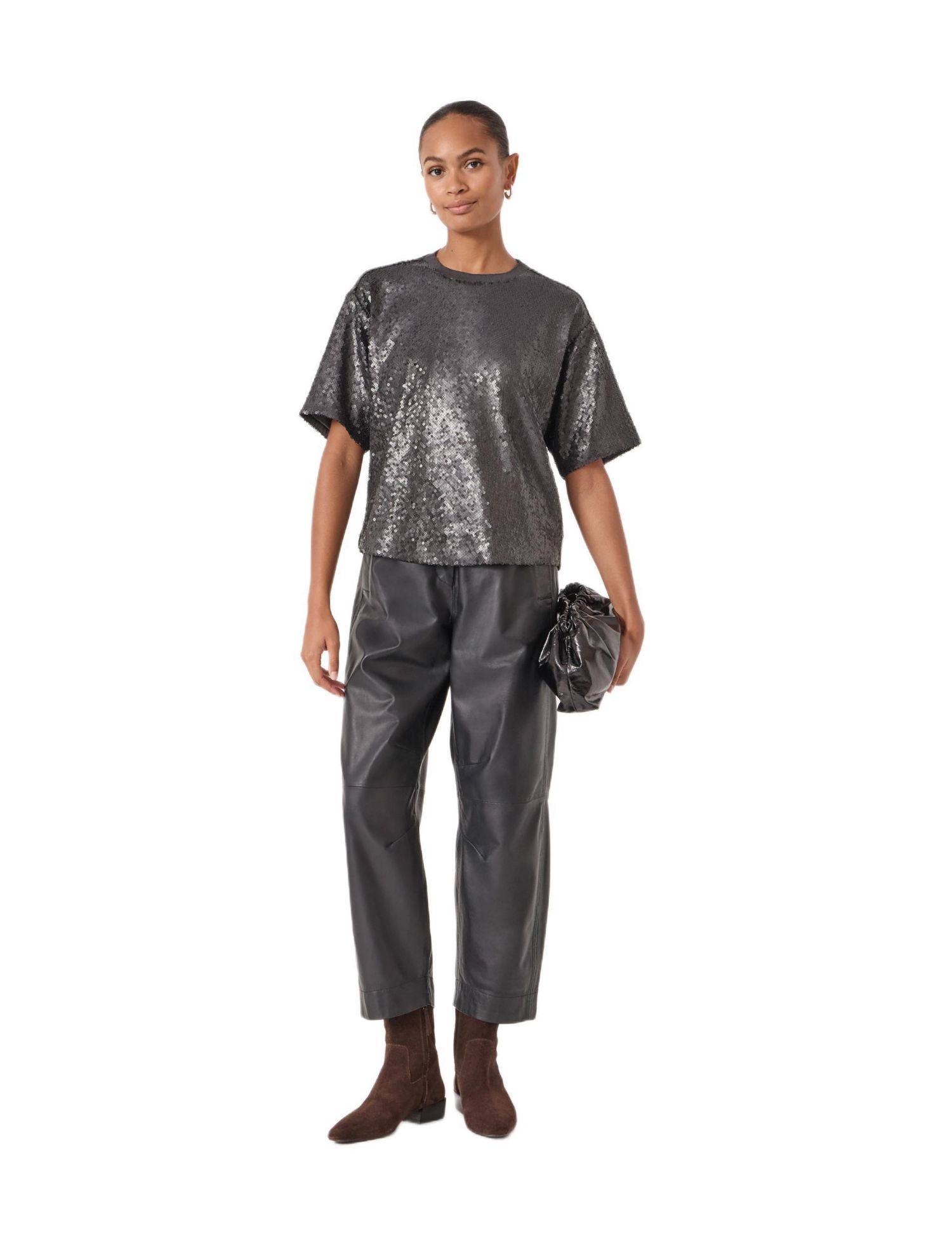 Women's Holly Matte Sequin T-Shirt