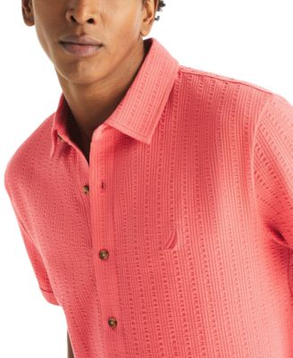 Men's Seersucker Short-Sleeve Shirt