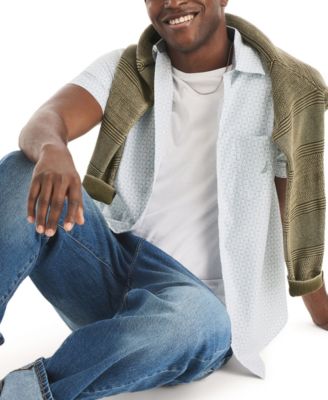 Men's Printed Collared Shirt