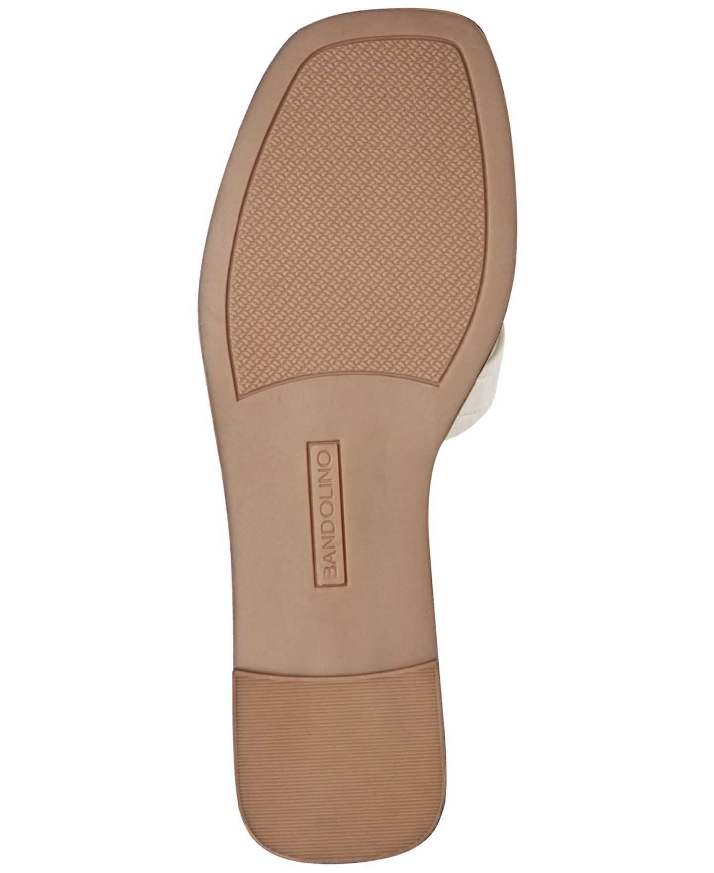 Женские сандалии Bandolino Vienma Square Toe Slide Flat, цвет: Слоновая кость — фото 5