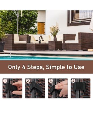 Furniture Clips Set of 10 Outdoor Sectional Couch Connectors