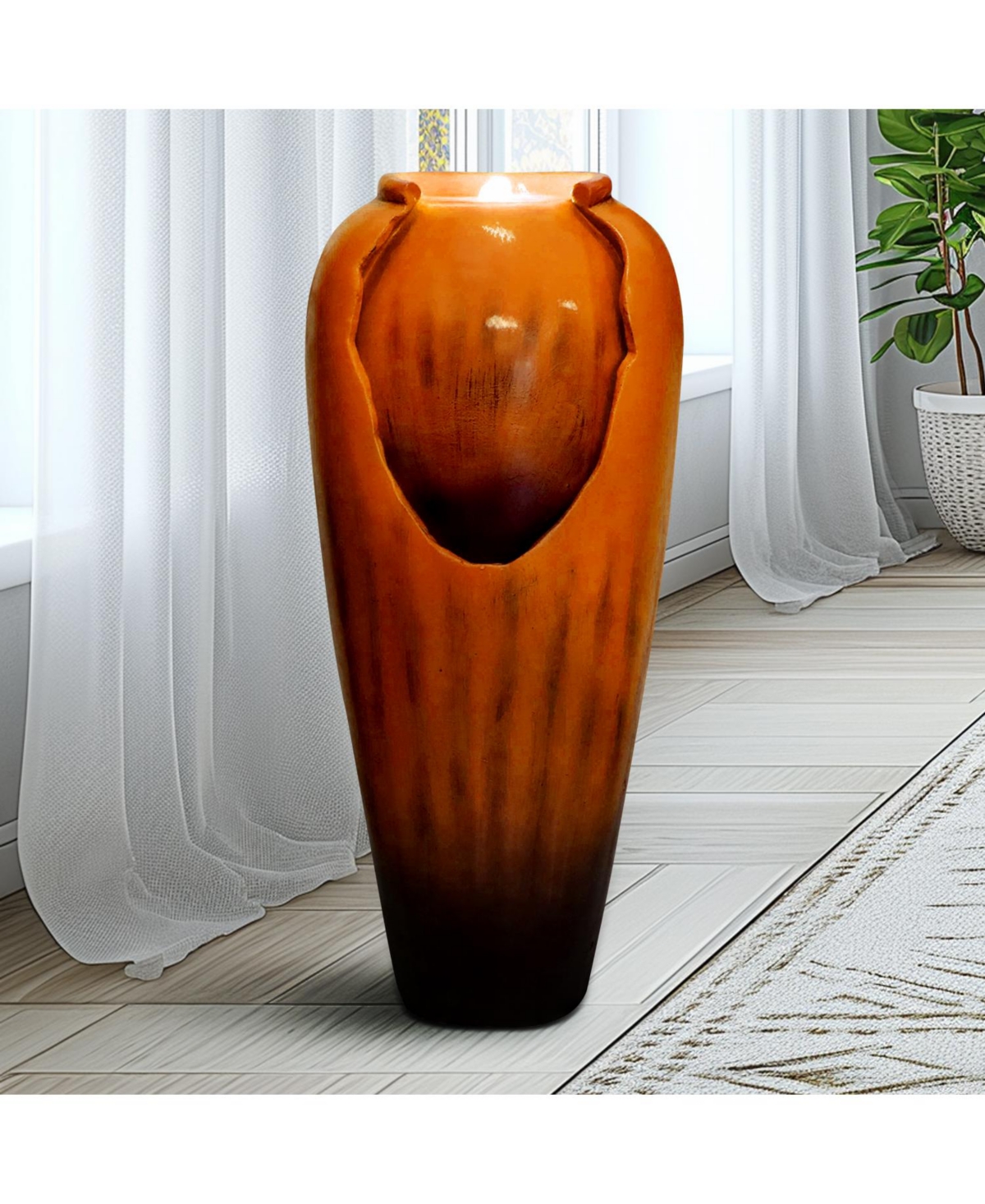 Sunjet 30.7" High Modern Concrete Water Fountain