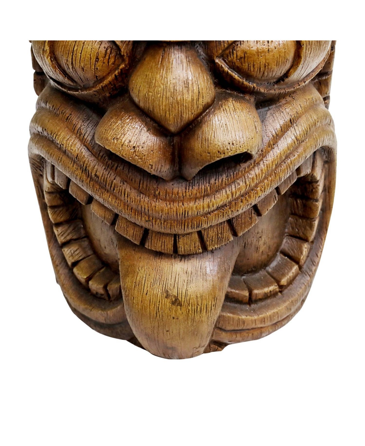 Sunjet Outdoor Decorative Sculpture – The Grande Tiki God Kanaloa Concrete Statue 19.6"H, Indoor/Outdoor Garden, Patio, Backyard, Office D