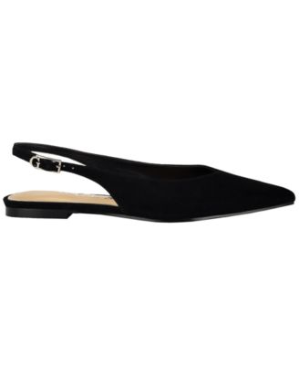 Womens Dorazio Suede Pointed Toe Slingback Flats