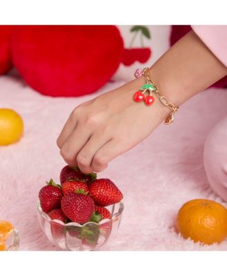 Cherry & Fruit Charm Bracelet