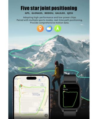 Rugged QX17 2025 Smart Watch, Waterproof, Bluetooth Calling, GPS Single-Frequency Actions Chip 5-Mode Positioning